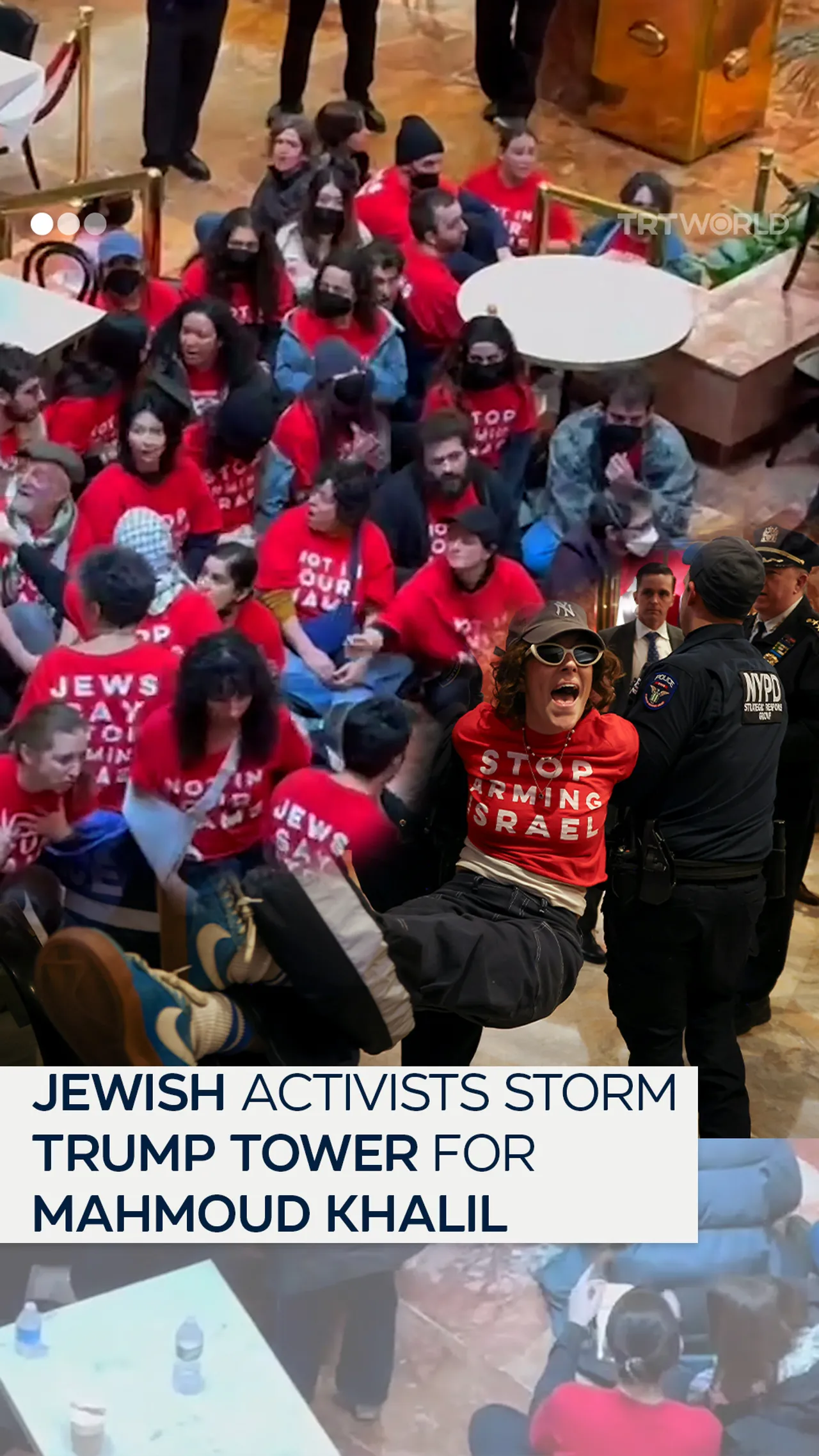 Jewish activists storm Trump Tower over Mahmoud Khalil
